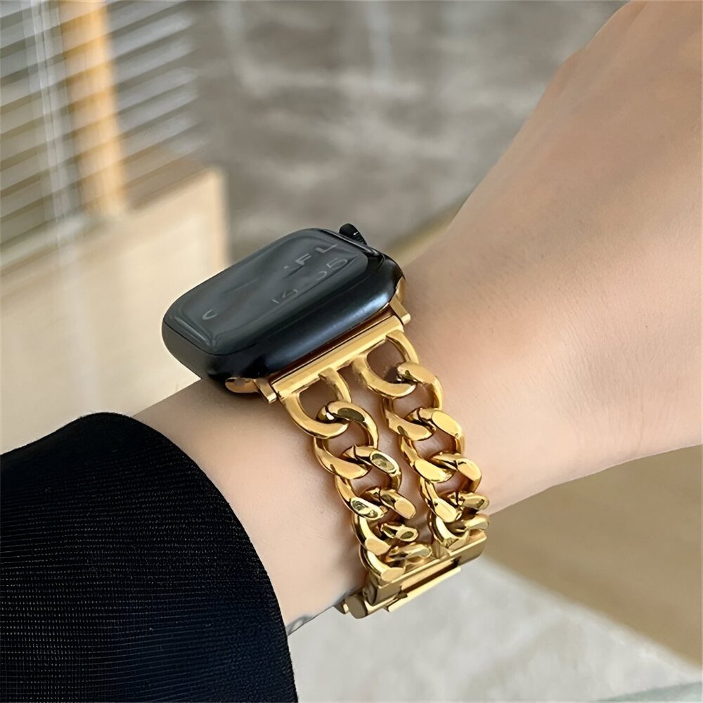 NEW Adjustable Stainless Wrist Strap Band For Apple Watch - Gold - Picture 5 of 5